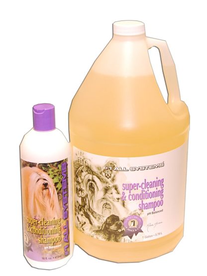 Shampoing pour chiens Super-cleaning-conditioning,  All systems