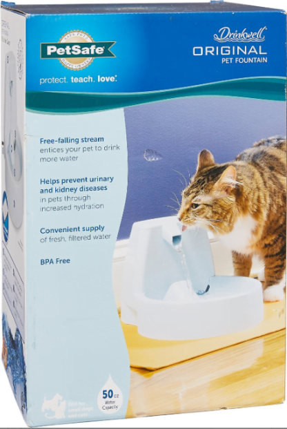 Fontaine d'eau pour chien et chat original Drinkwell, Petsafe 1.5L (50 oz)